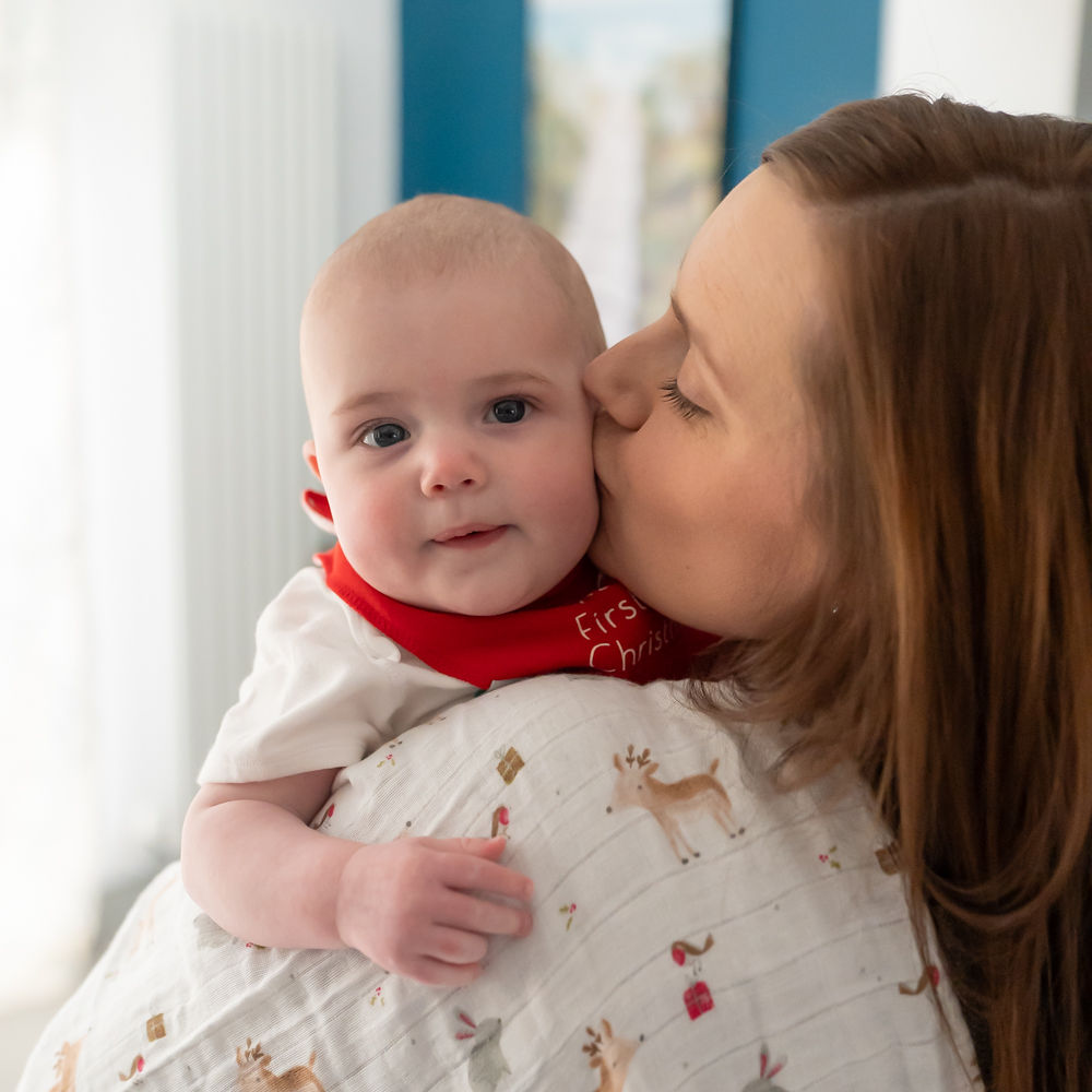 Christmas Reindeer & Rabbit Single Muslin - Image 4