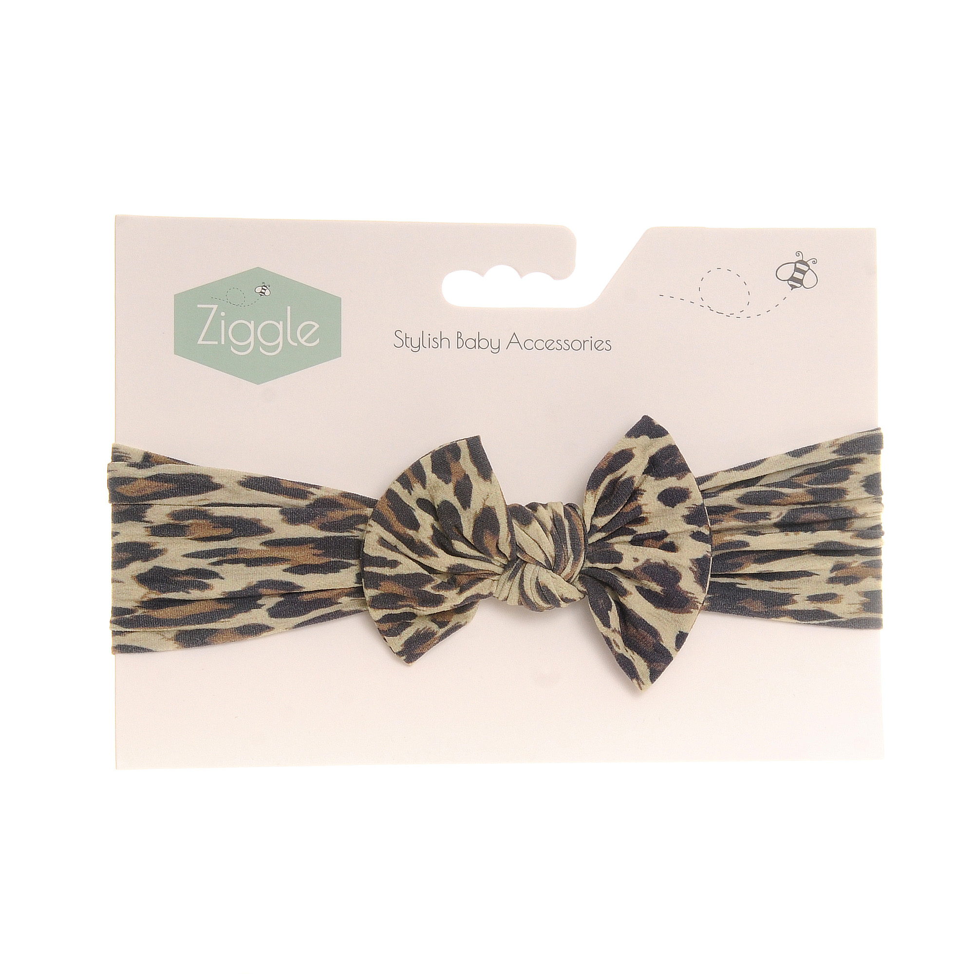 Leopard Print Bow Turban Headband