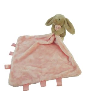 Beige Bunny Plush Comforter Blanket