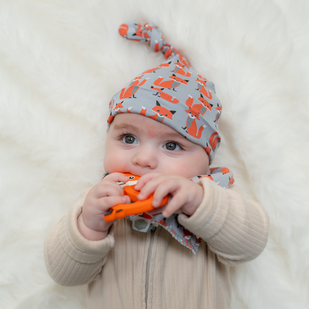 Foxes on Grey Hat - Image 4