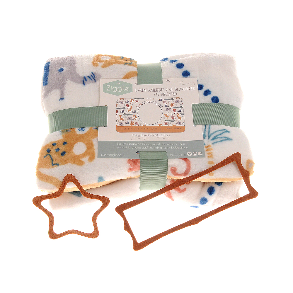 Savanna Animals Safari Milestone Blanket - Image 2