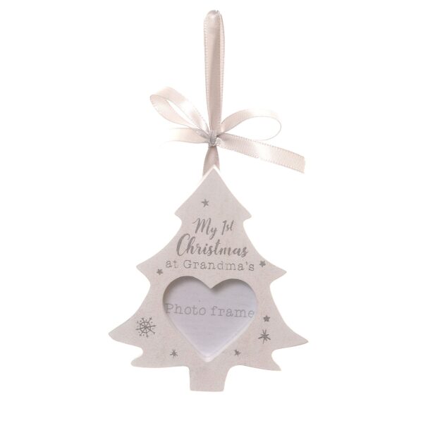 My First Christmas at Grandma's Hanging Photo Frame