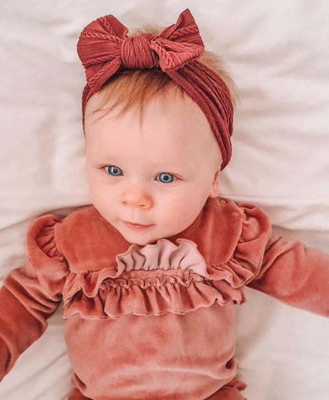 Raspberry Top Bow Turban Headband - Image 2